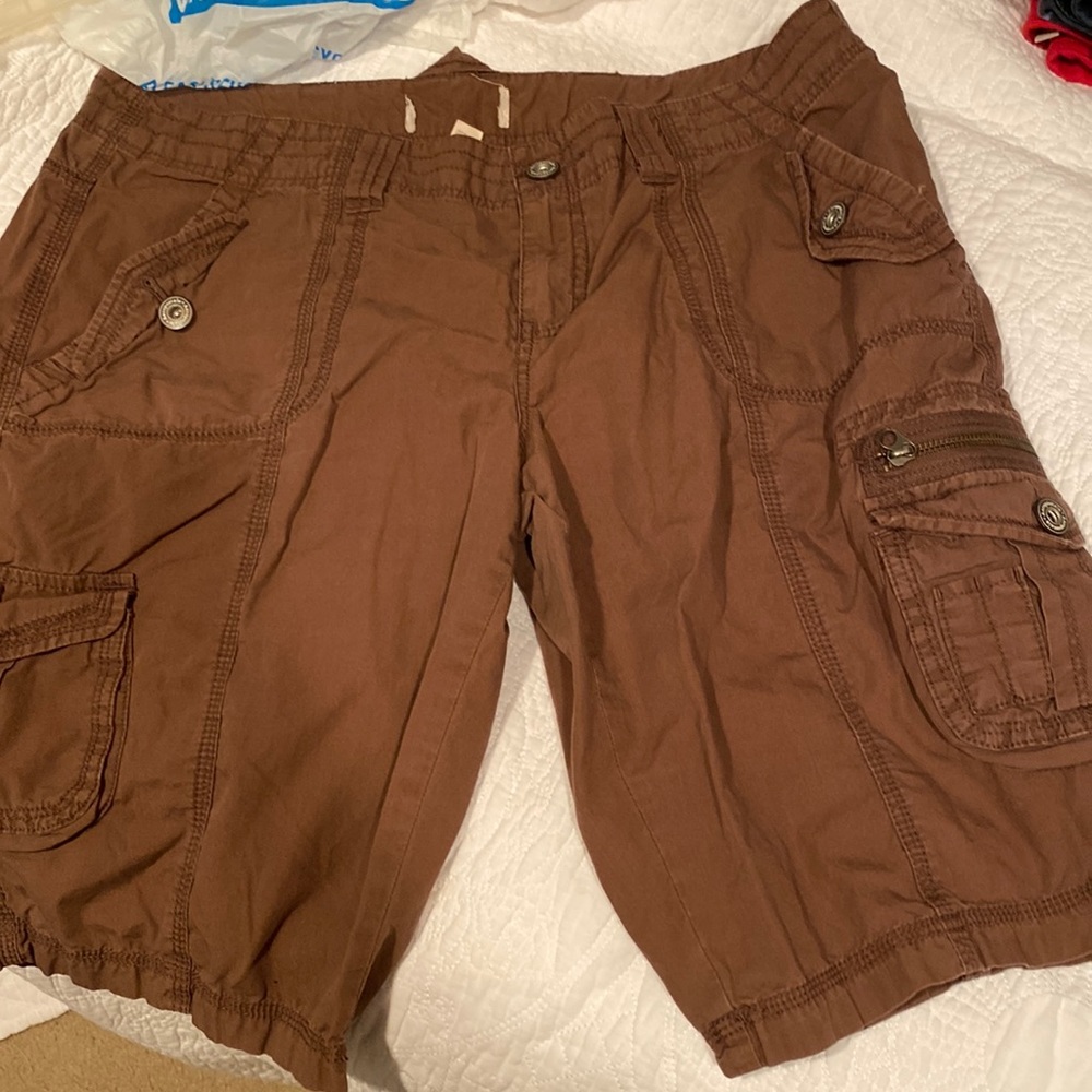 Aeropastale Brown Cargo Shorts